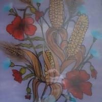 Natura Morta dipinta su vetro al contrario 1960