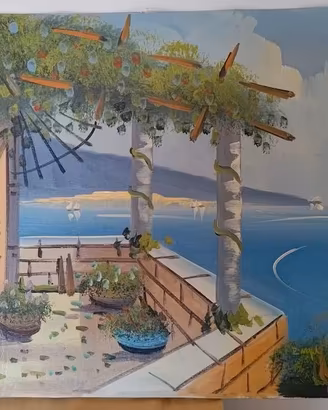 Quadri paesaggio costiera