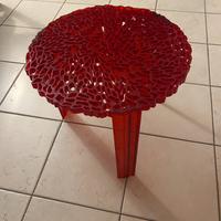 Tavolino Kartell T-table rosso