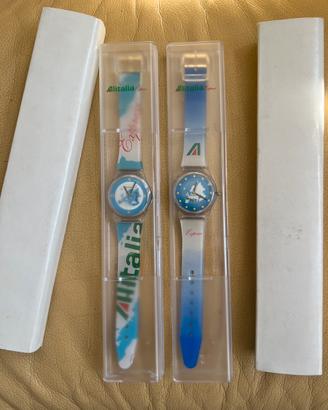 2 Orologi tipo Swatch ALITALIA EXPRESS