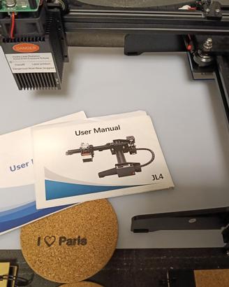 Marcatore laser per carta, legno, plastic