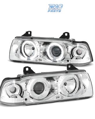 FARI BMW E36 90-99 ANGEL EYES FONDO CROMATO