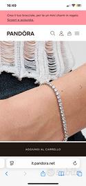 Bracciletto Tennis argento Pandora