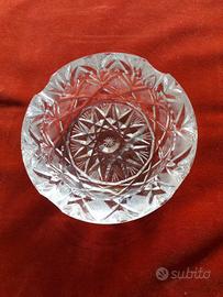 Posacenere in Cristallo di boemia molato a mano