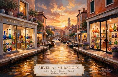 Quadro Venezia Murano 03 Tramonto 60x80 ARVELIA
