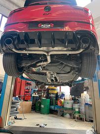 Golf GTI 8 e CLUBSPORT scarico con valvola