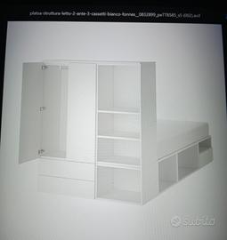 Struttura letto Platsa Ikea