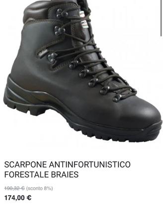 Scarponi antifortunistici e giacca motoseghista