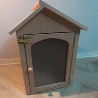 casetta per bookcrossing  cambia un libro decoupag