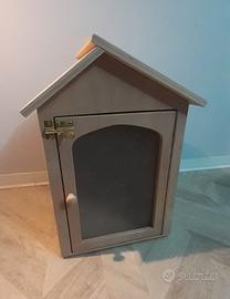 casetta per bookcrossing  cambia un libro decoupag