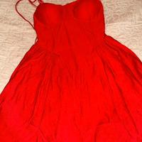 vestito rosso taglia unica