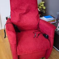 Poltrona Elettrica Reclinabile - Rossa