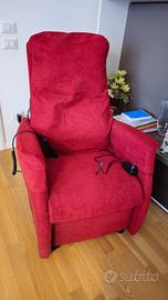 Poltrona Elettrica Reclinabile - Rossa