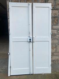 Portone in legno 2 ante 120 x 210