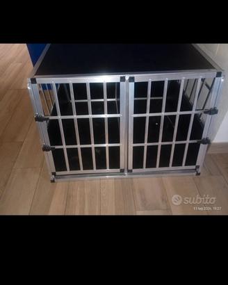 trasportino/ kennel doppio 
