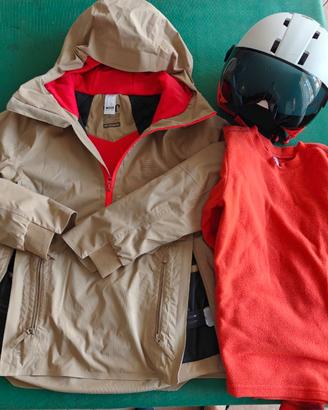 Giacca,Pile,Casco Sci 12Anni Abbilgiamento Top