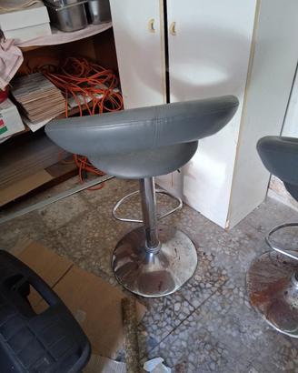 sedie bar grigia 
