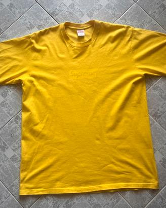 T-shirt Box Logo gialal supreme - taglia L