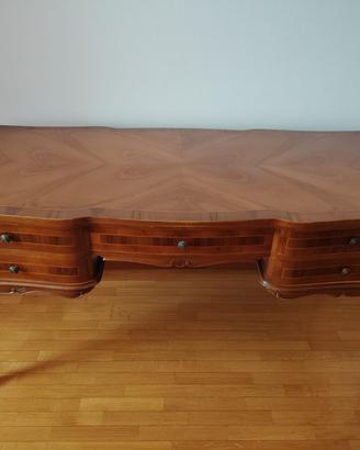 Scrivania classica in legno 5 cassetti