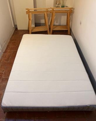 Materasso IKEA VESTERÖY 140x200 + base a doghe 