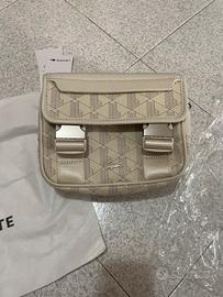 Tracolla lacoste monogram bianca