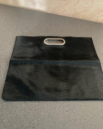 Borsa pochette in pelle