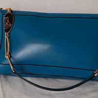 Borsa Gianni Versace blu ottanio 