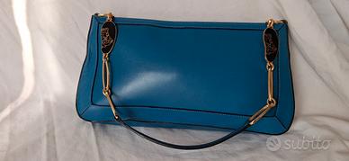 Borsa Gianni Versace blu ottanio 