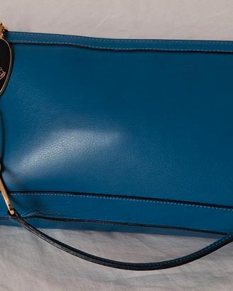 Borsa Gianni Versace blu ottanio 