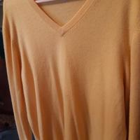 Maglione CASHMERE 100% tg.M/L Made in Italy giallo