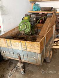 Motozappa con carrello