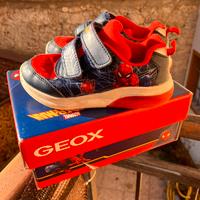 Scarpe geox spiderman bimbo n27 con luci