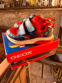 Scarpe geox spiderman bimbo n27 con luci