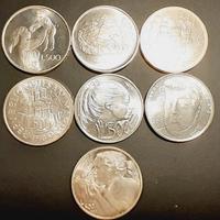 ARGENTO 7 MONETE FIOR DI CONIO R.S.M.