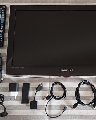 Samsung Full HD 22" + decoder + amazon fire TV