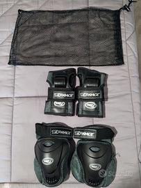 Set protezioni roller - monopattino - skateboard