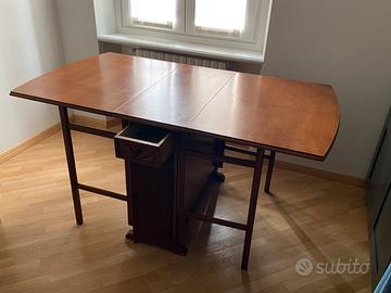 Tavolo antico consolle a ribalta