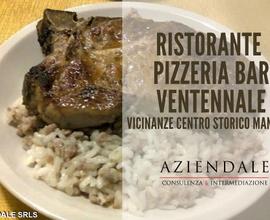 Ristorante pizzeria bar mq.400+mq.200 plateatico