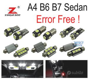 KIT 22 LAMPADE LED INTERNE PER AUDI A4 S4 RS4 B6 B
