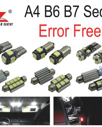 KIT 22 LAMPADE LED INTERNE PER AUDI A4 S4 RS4 B6 B