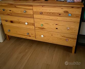 Cassettiera lunga IKea in legno