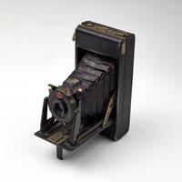 Vecchia fotocamera a soffietto Agfa 1930