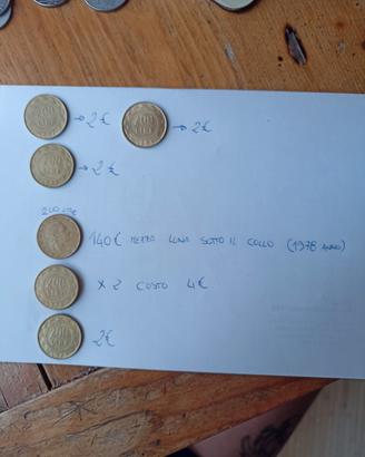 monete 200 lire italiane