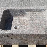 LAVELLO LAVANDINO IN MARMO 60x45 H18 CON VASCA E G