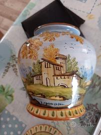 Vaso / Biscottiera in Ceramica di Castelli Abruzzo