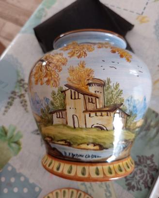 Vaso / Biscottiera in Ceramica di Castelli Abruzzo