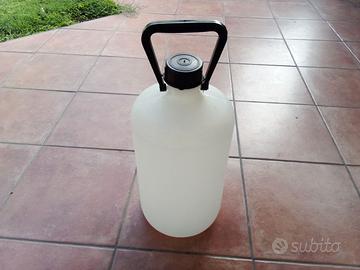 bottiglione 10 lt in plastica con tappo e maniglia