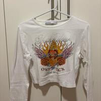 Top Bershka, maniche lunghe, taglia L