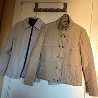 2 giacche/ trapuntino beige e grigio/nero