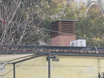 Locale con canne fumarie